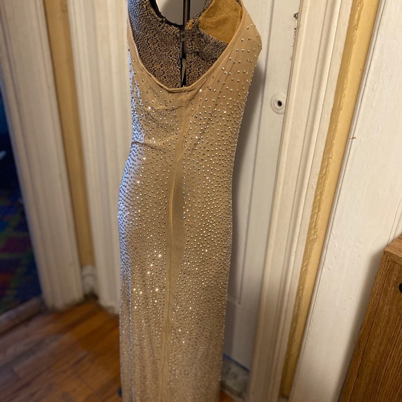 Nude Rhinestone Dress - Picture 8 of 8